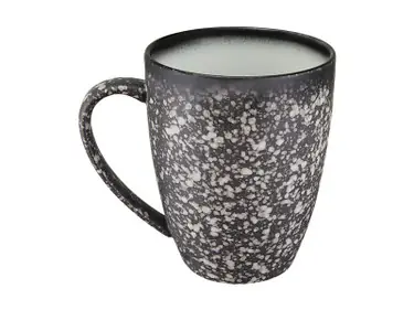 Maxwell & Williams Caviar Granite Coupe Mug 400ml - Set of 4 Get Yours