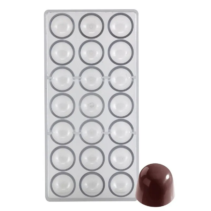 High Quality Bon Bon 1 3 / 16" Polycarbonate Chocolate Mold