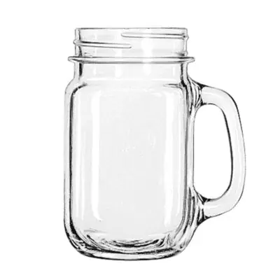 Libbey 16 oz. Glass Drinking Jar - 97084 Same Day Shipping