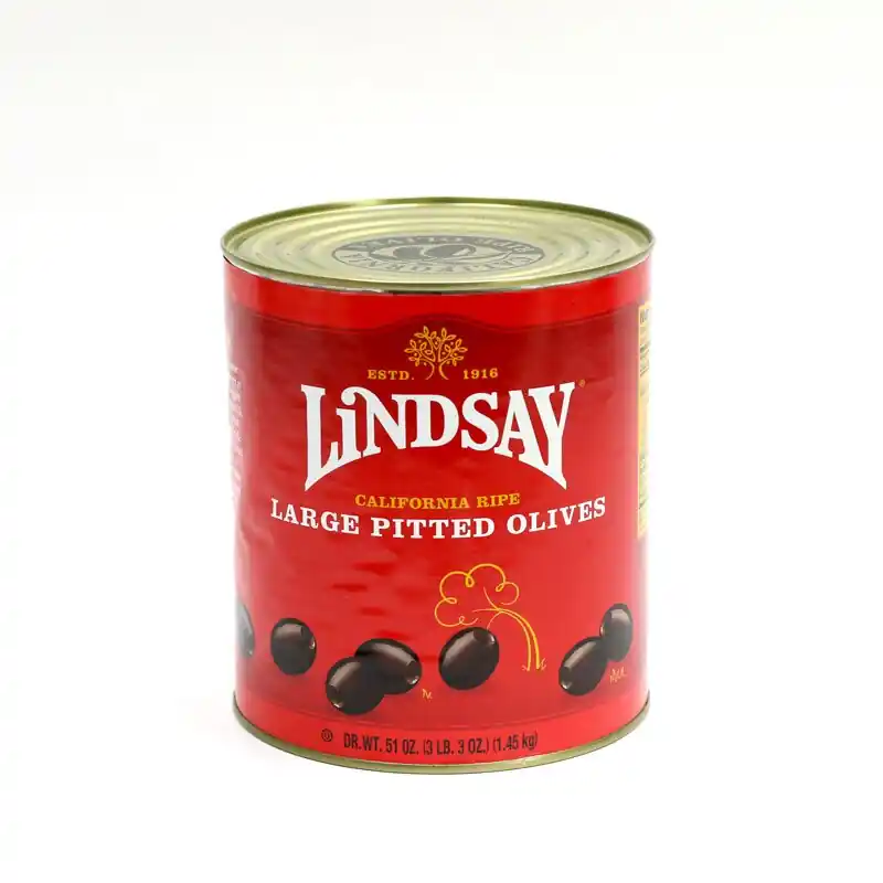 Hot Picks Lindsay Large Pitted Olives - #10 Can