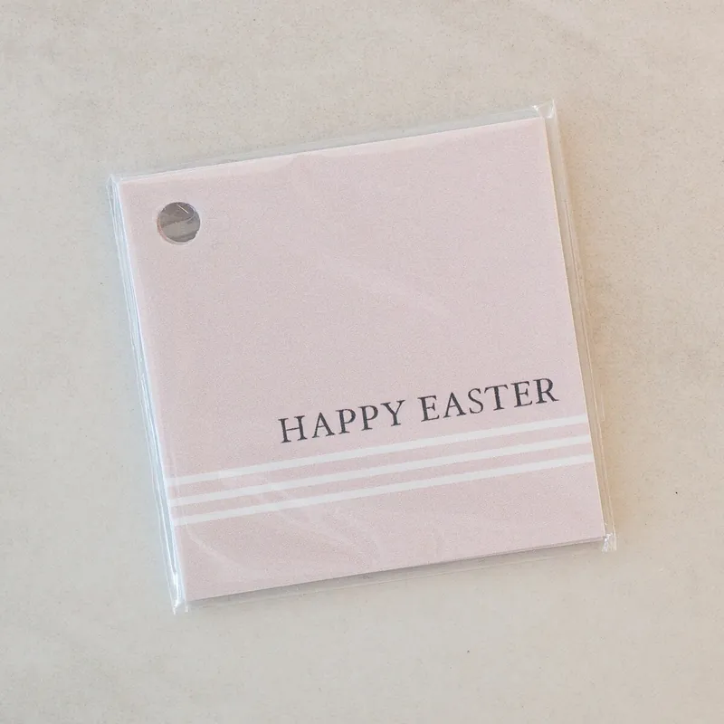 Modern Happy Easter Simple Stripe Gift Tag - 8 Count