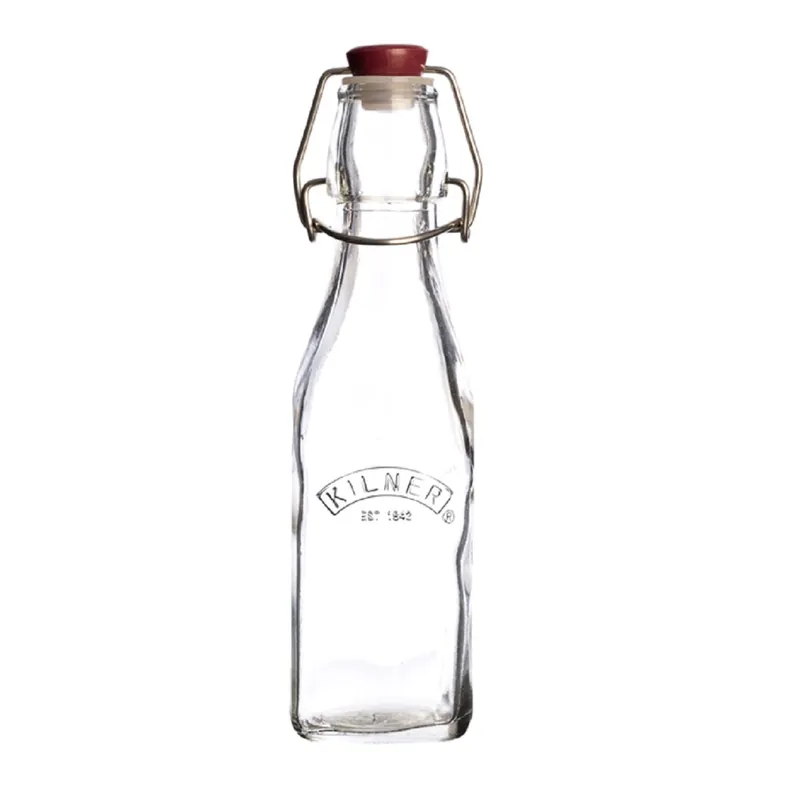 9 Oz Clip Top Square Bottle Fresh Stock