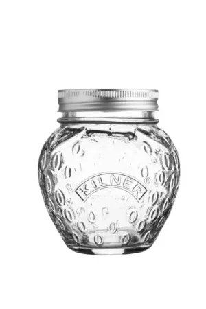 13.5 oz Strawberry Fruit Jar Handmade