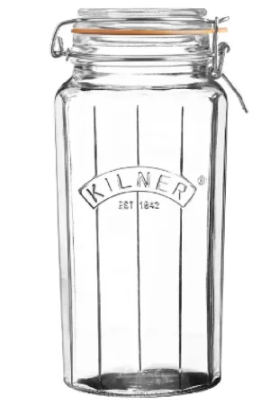63.4 oz Facetted Clip Top Jar Hot Deal