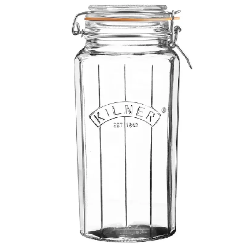 63.4 oz Facetted Clip Top Jar Hot Deal